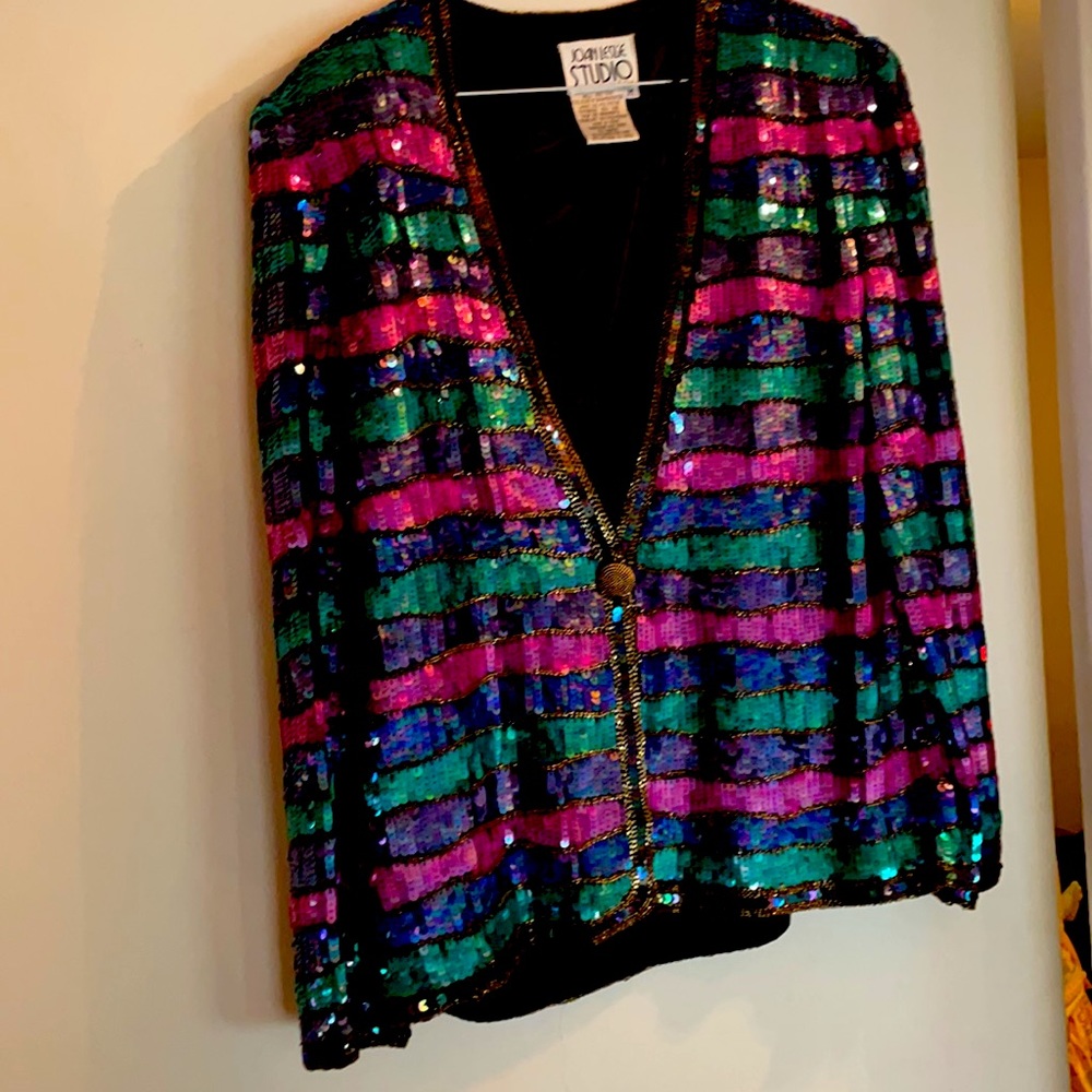 Joan Leslie Studio vintage sequin jacket